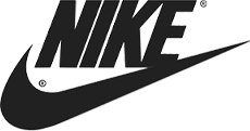 Nike logo in black